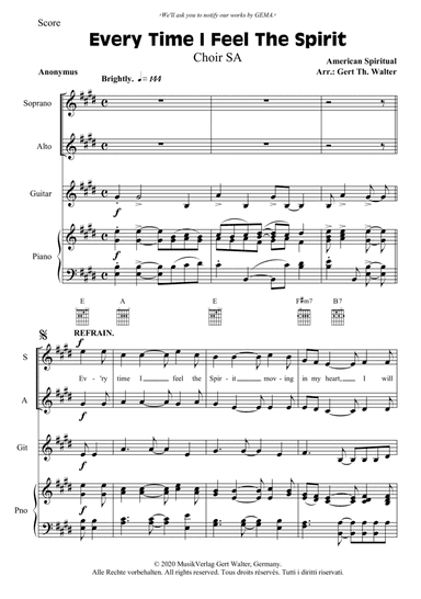 Every Time I Feel The Spirit