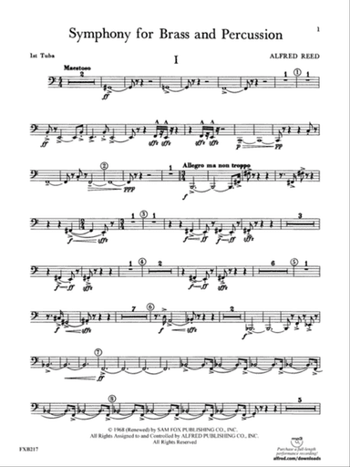 Symphony for Brass and Percussion: Tuba