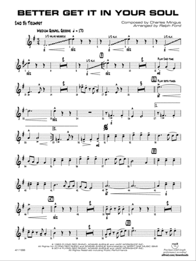 Better Get It in Your Soul: 2nd B-flat Trumpet