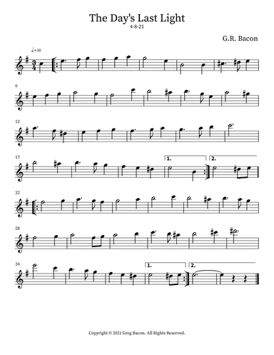 The Day's Last Light