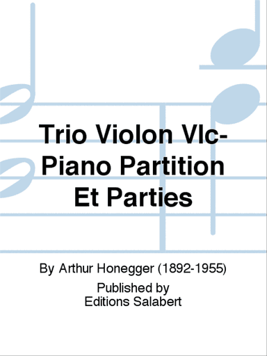 Trio Violon Vlc-Piano Partition Et Parties
