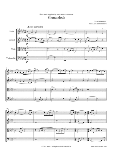 Shenandoah - String Quartet