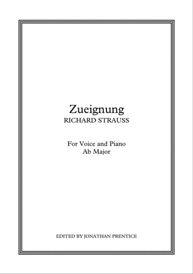 Zueignung (Ab Major)
