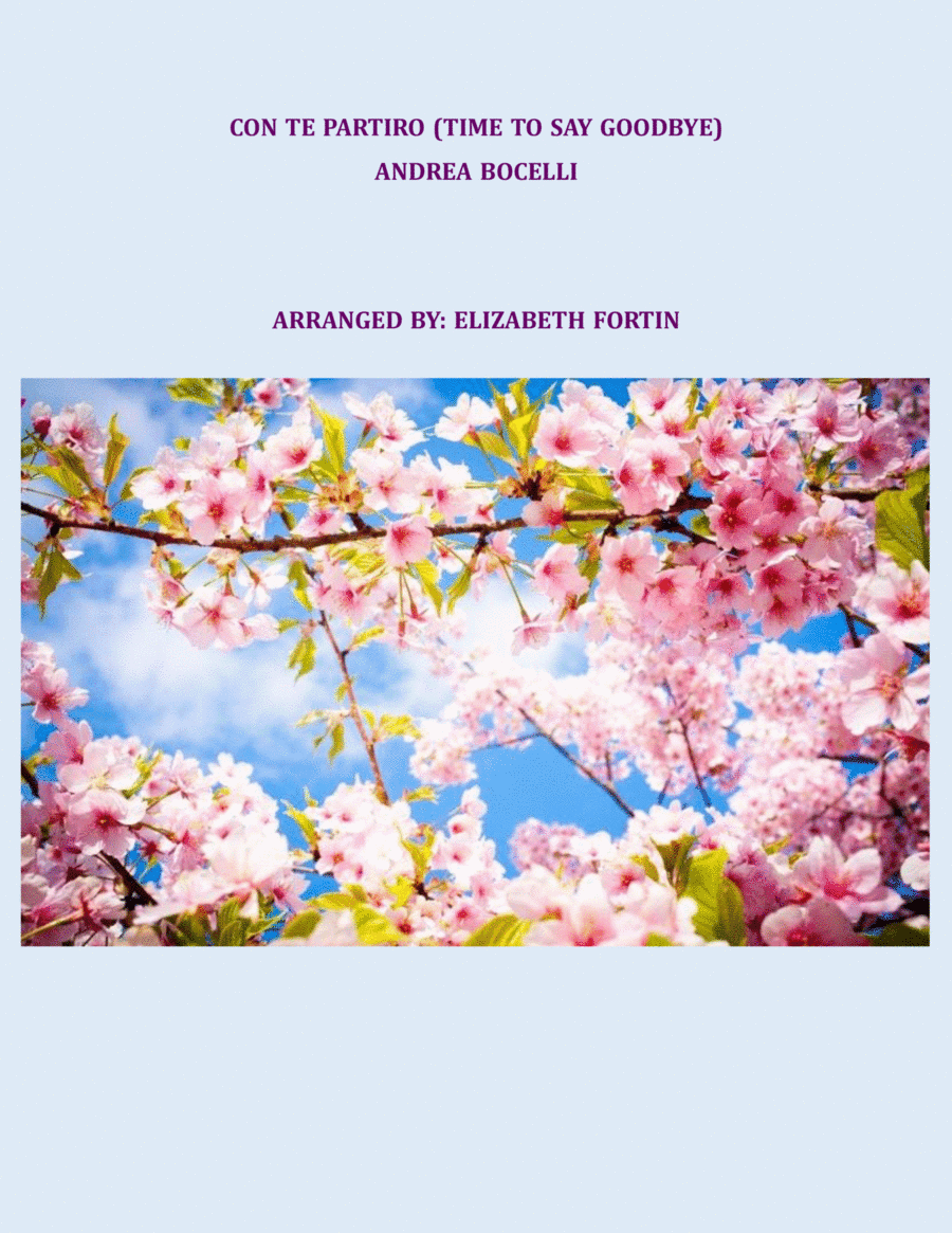 Con Te Partiro (time To Say Goodbye)
