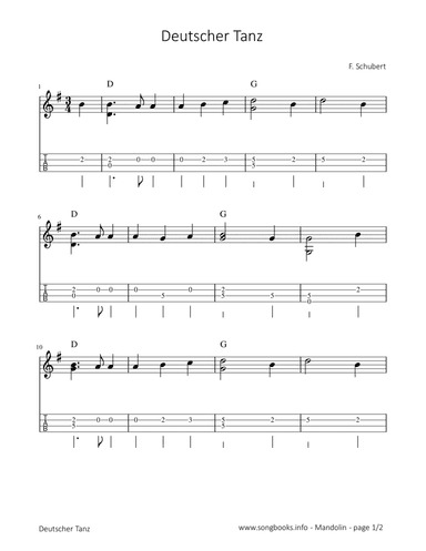 Deutscher Tanz - F. Schubert