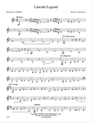 Lincoln Legend: B-flat Bass Clarinet