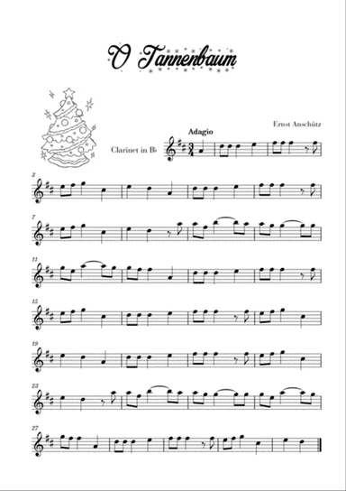 O Tannenbaum (for Clarinet)