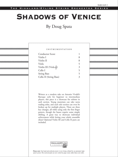 Shadows of Venice: Score