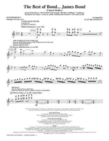 The Best Of Bond... James Bond (Choral Medley) - Synthesizer III