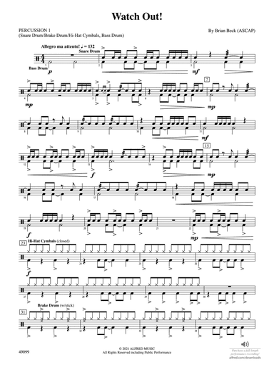 Watch Out!: 1st Percussion