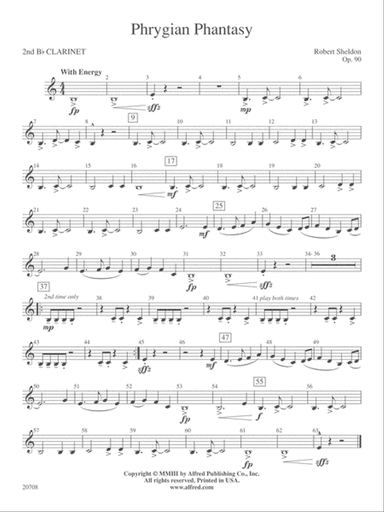 Phrygian Phantasy: 2nd B-flat Clarinet