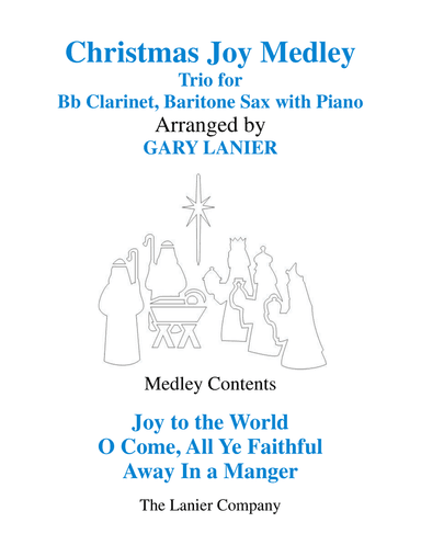 CHRISTMAS JOY MEDLEY (Trio - Bb Clarinet & Baritone Sax with Piano)