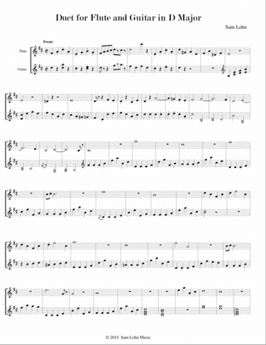 Duet for Flute and Guitar in D Major