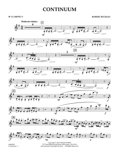 Continuum - Bb Clarinet 1