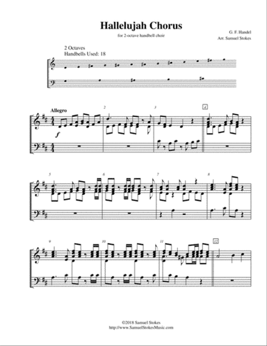 Hallelujah Chorus from Handel's Messiah - for 2-octave handbell choir