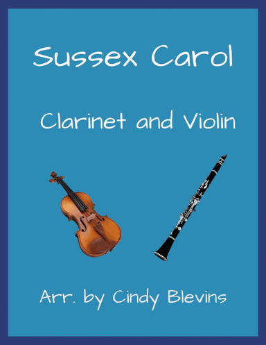 Sussex Carol, Clarinet and Violin