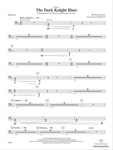 Batman: The Dark Knight Rises: Timpani