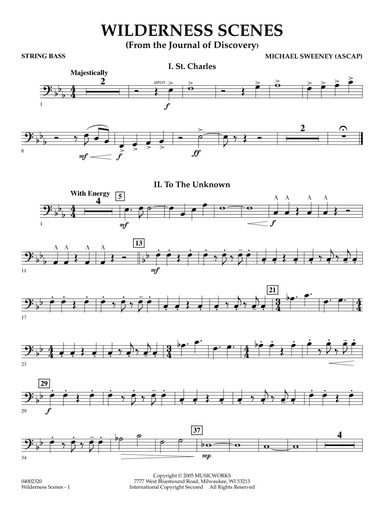 Wilderness Scenes (from The Journal Of Discovery) - String Bass