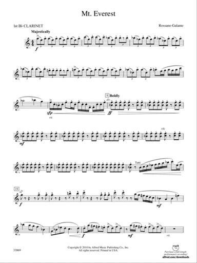 Mt. Everest: 1st B-flat Clarinet