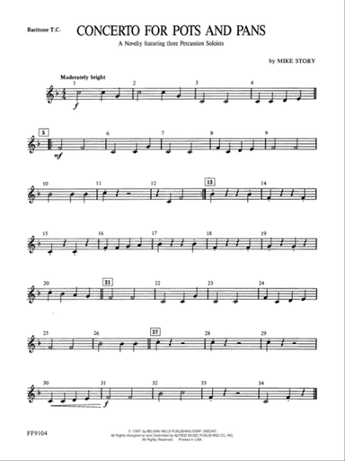 Concerto for Pots and Pans: Baritone T.C.
