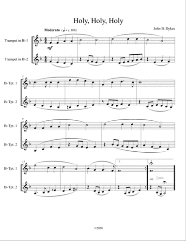 Holy, Holy, Holy! (trumpet duet)