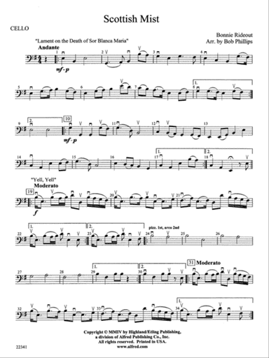 Scottish Mist: Cello
