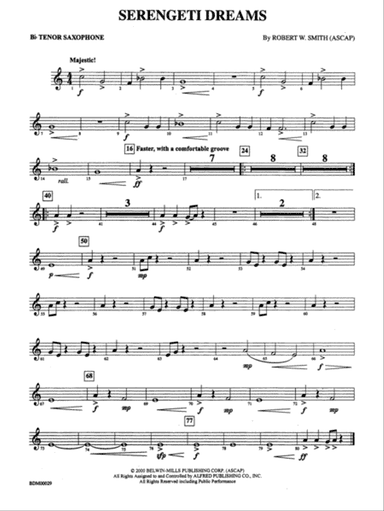 Serengeti Dreams: B-flat Tenor Saxophone