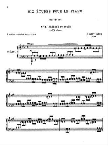 Saint-Saƫns: Six Etudes, Op. 52