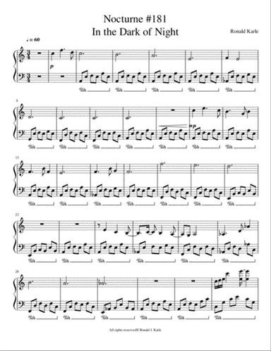 In the Dark of the Night Nocturne #181