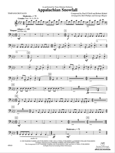 Appalachian Snowfall: Timpani