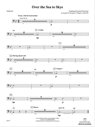 Over the Sea to Skye: Timpani