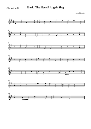 Hark! The Herald Angels Sing (Easy)