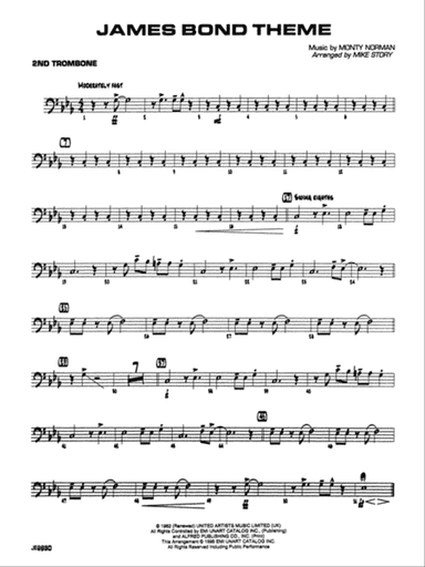 James Bond Theme: 2nd Trombone