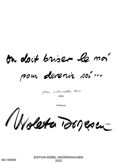 On doit briser le moi pour devenir soi