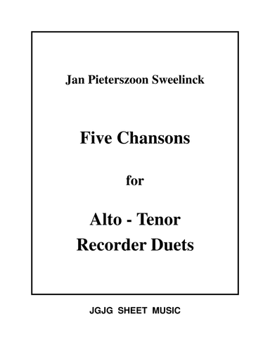 Eight Sweelinck Duets for A-T Recorders