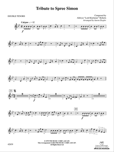 Tribute to Spree Simon: 2nd Percussion
