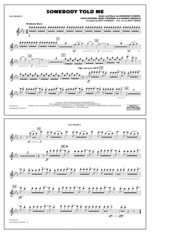 Somebody Told Me (arr. Conaway & Fingers) - Flute/Piccolo