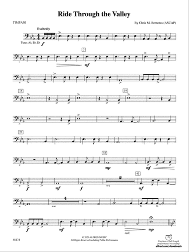 Ride Through the Valley: Timpani
