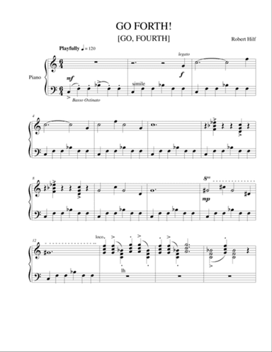 GO FORTH (GO, FOURTH)