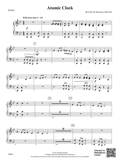 Atomic Clock: Piano Accompaniment