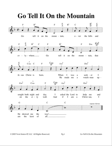 Go Tell It On The Mountain