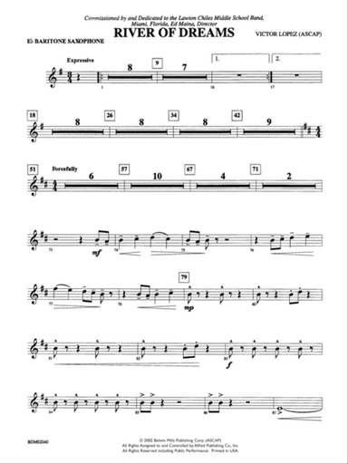 River of Dreams: E-flat Baritone Saxophone
