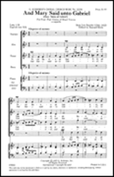 Mary Said Unto Gabriel (Dixit Maria ad Gabriel)