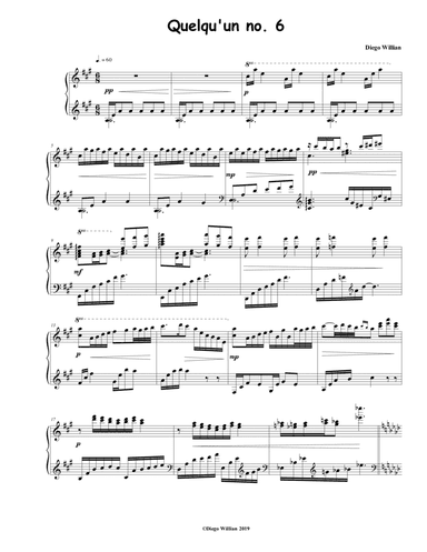 Quelqu'un no. 6 (Piano Solo)