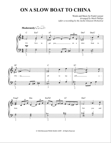 On A Slow Boat To China