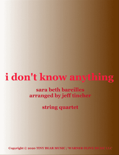 I Don't Know Anything