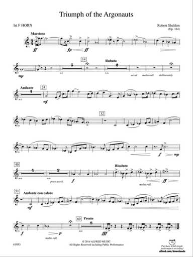 Triumph of the Argonauts: 1st F Horn