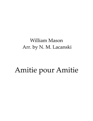 Amitie pour Amitie