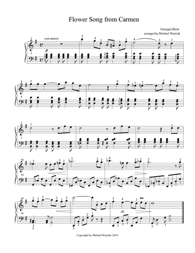 Flower Song from Carmen
