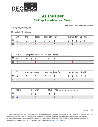 As The Deer